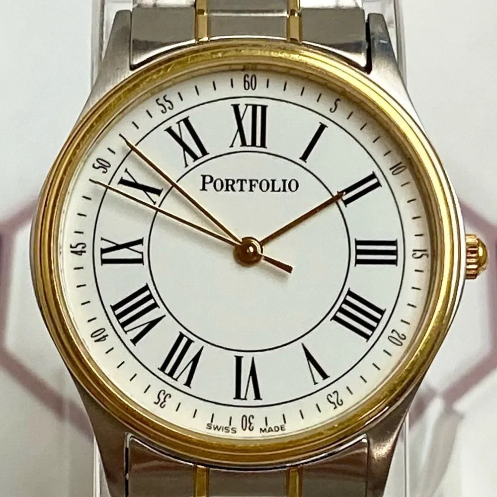Tiffany & Co. Portfolio Swiss Made Two-Tone Stainless Steel Men’s Unisex Watch